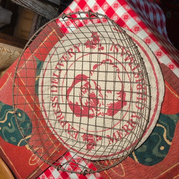 💥SOLD💥"30"Shiny Brite Holiday Ornaments&Antique Heavy Wire Farm Basket - Picture 6 of 8